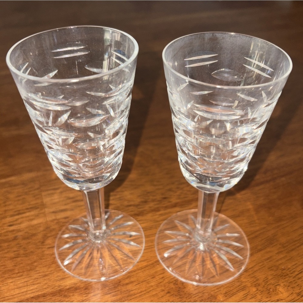 Waterford Tralee Sherry Glasses 5 1/8" Set of 2 Vintage Excellent Condition